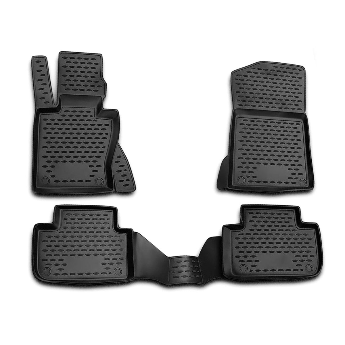 BMW X3 Floor Mats - Omac - Rubber TPE - Black - '04-'10